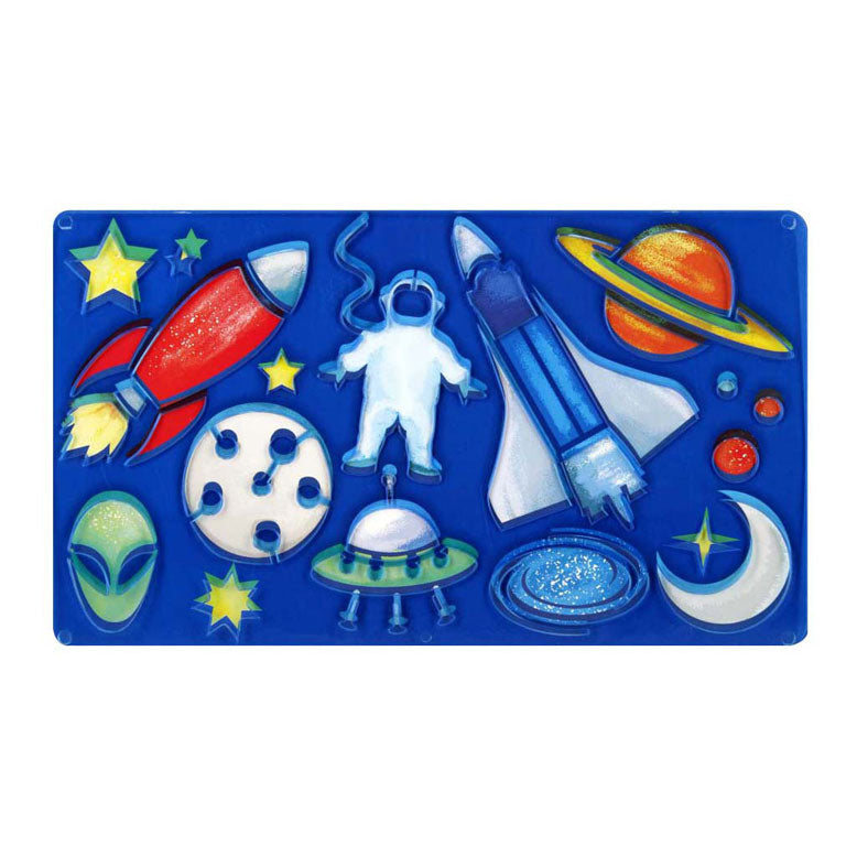 Dinosaur drawing template, cosmos
