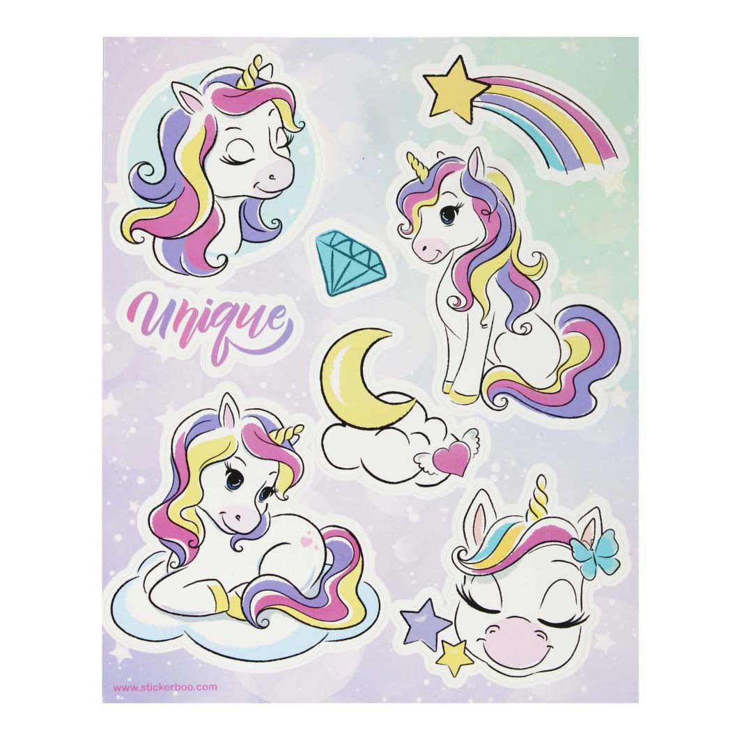 Unicorn window stickers, 16x21cm