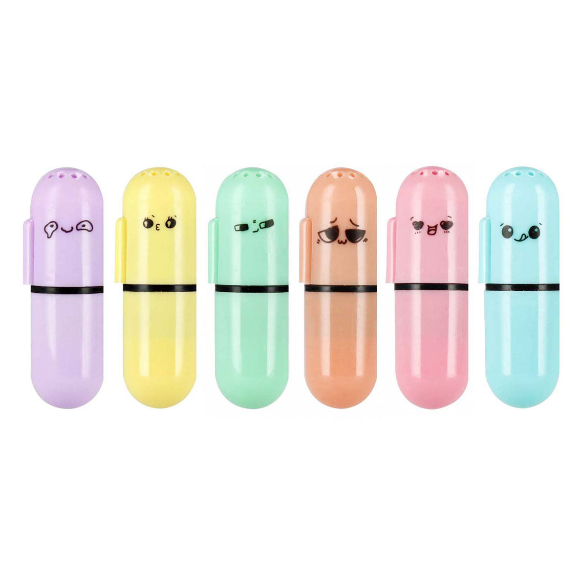 Mini illatos highlighter pasztell, 6 db.