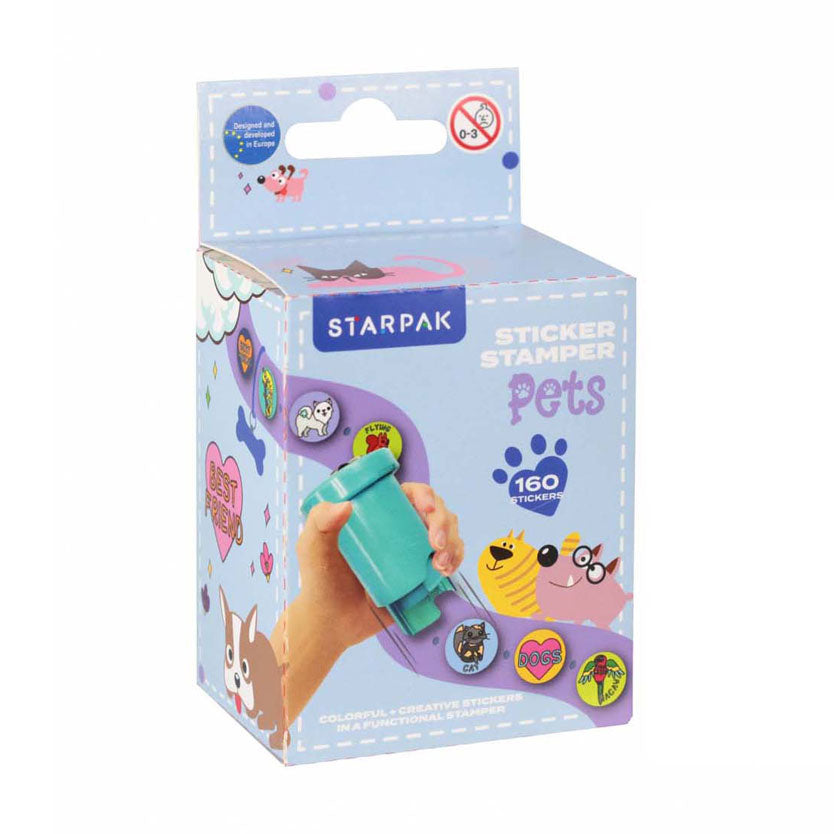 Sticker stamp animals, 160 pcs.