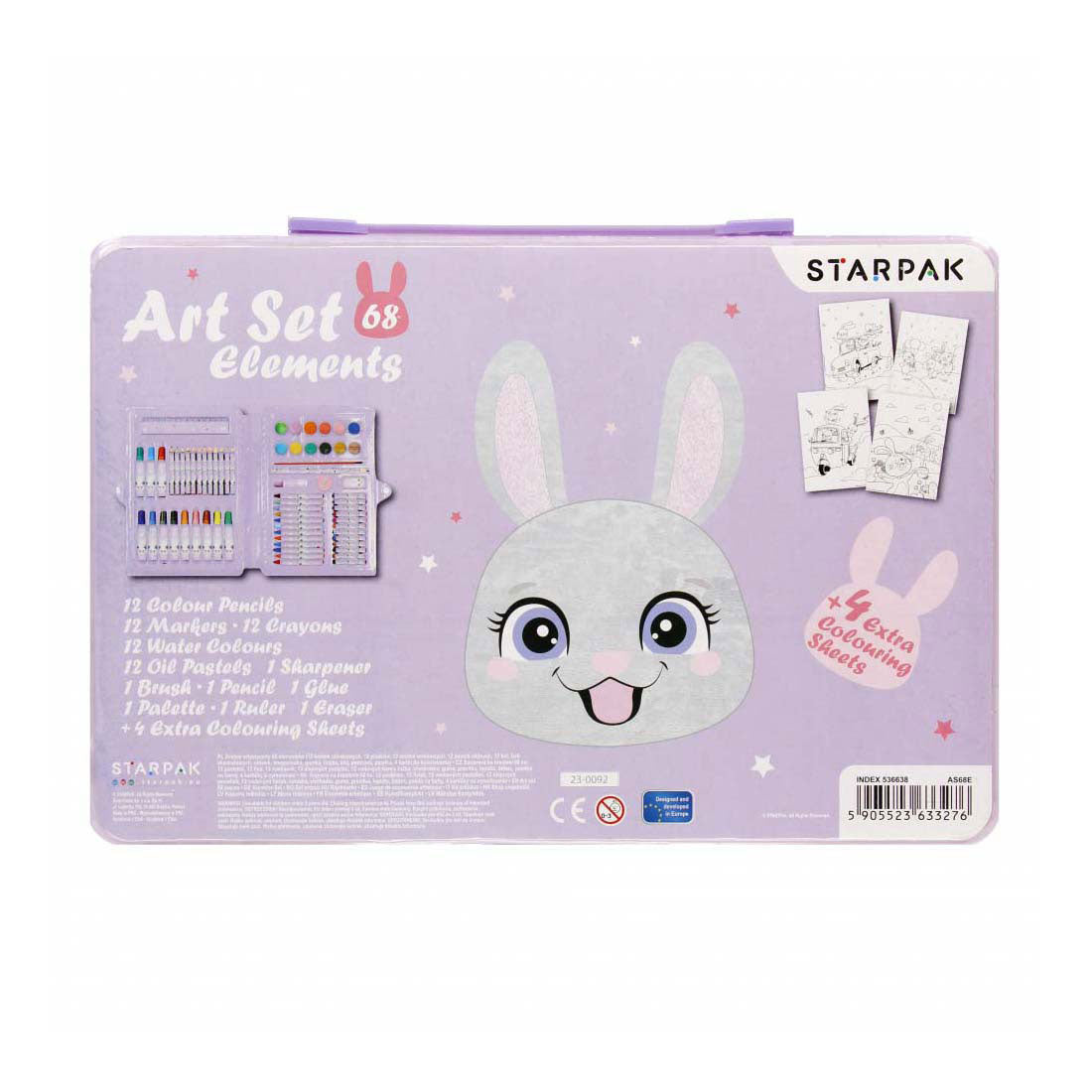 Creatieve set konijn, 68dlg.