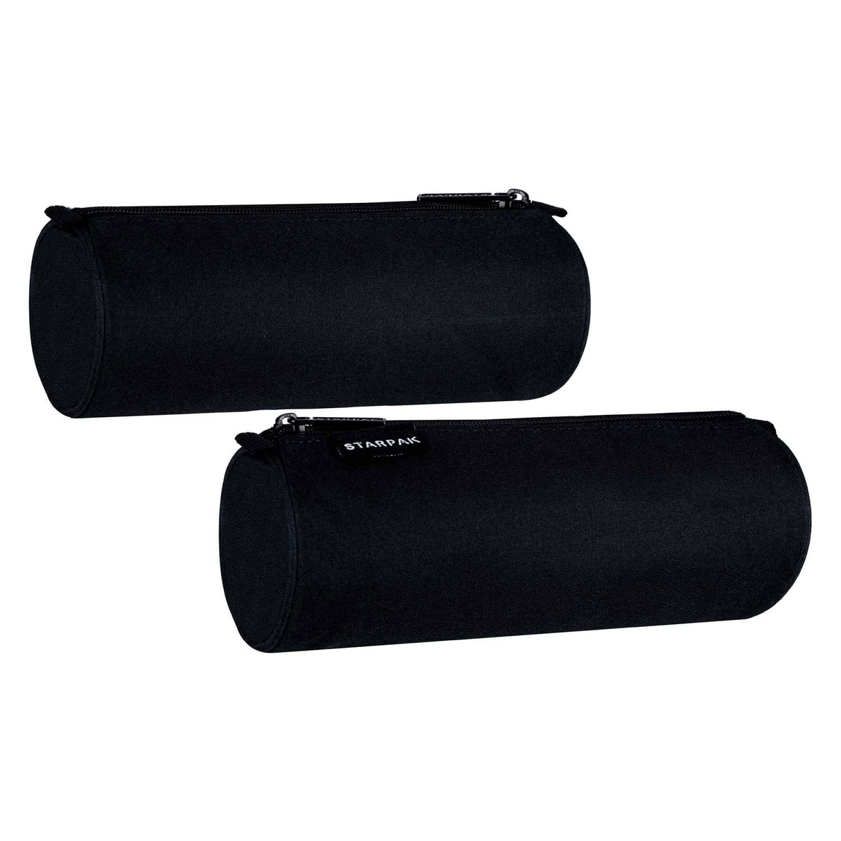 Black round pencil case
