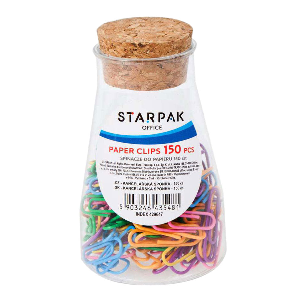 RC colored paper lip 28mm, 150pcs.