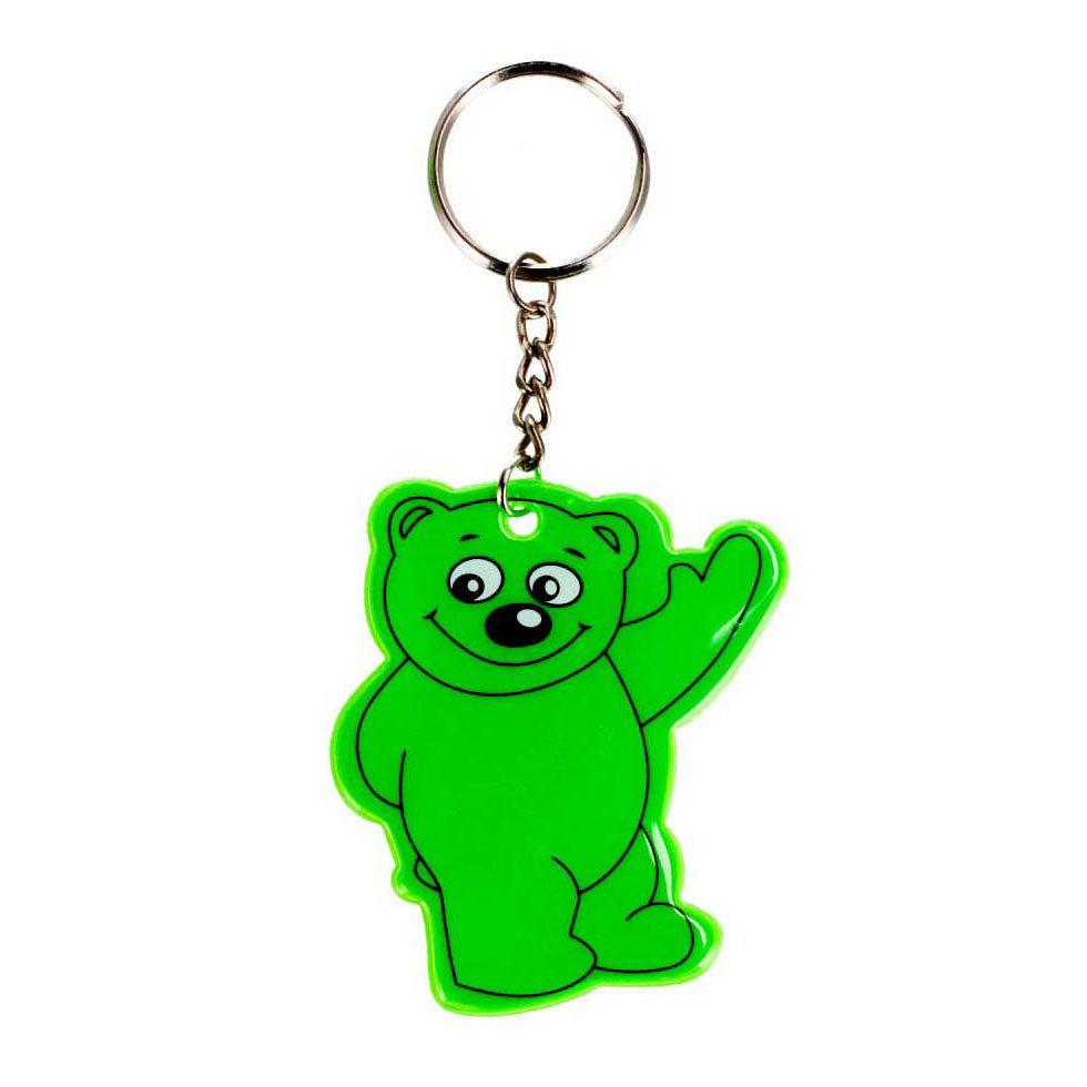 Reflective keychain bear, 12 pcs.