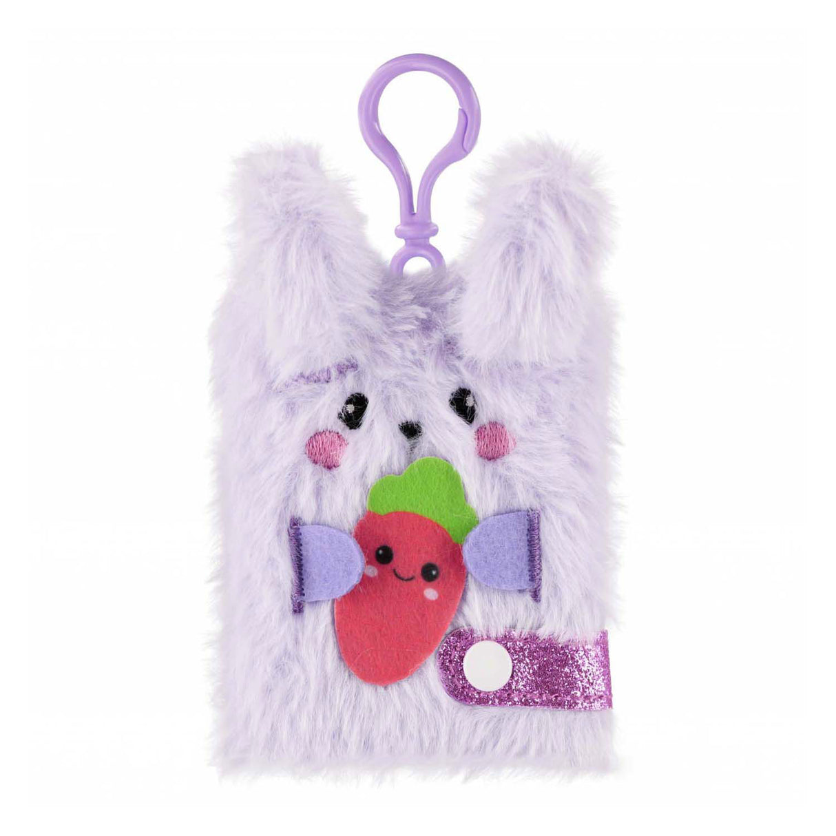 Plush keychain notebook rabbit