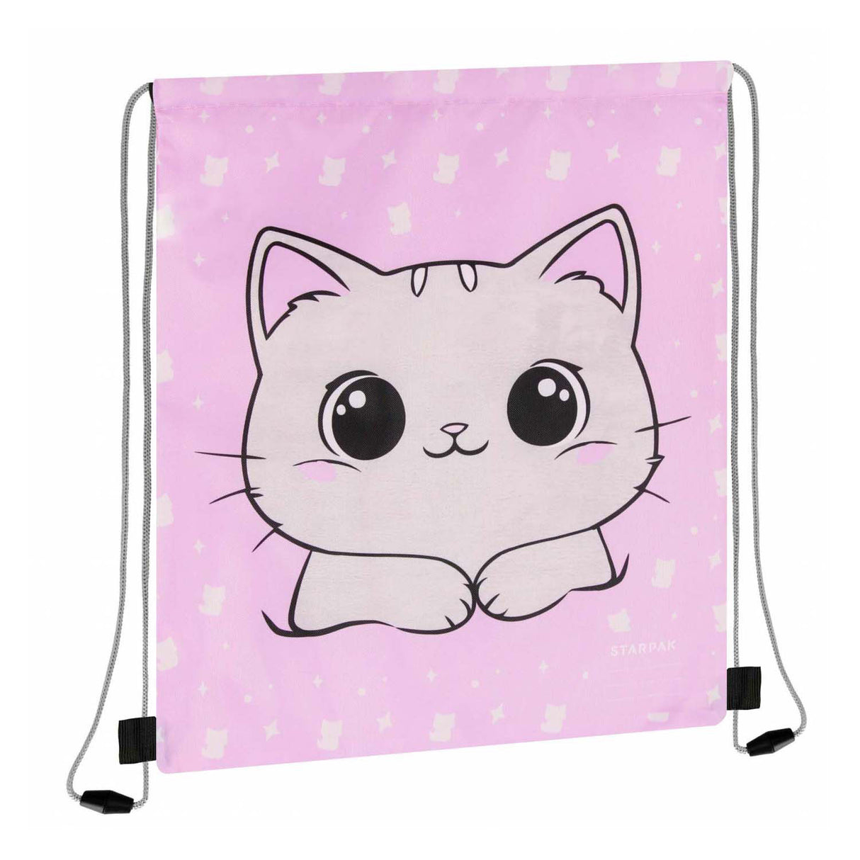 Gym bag kitty pink