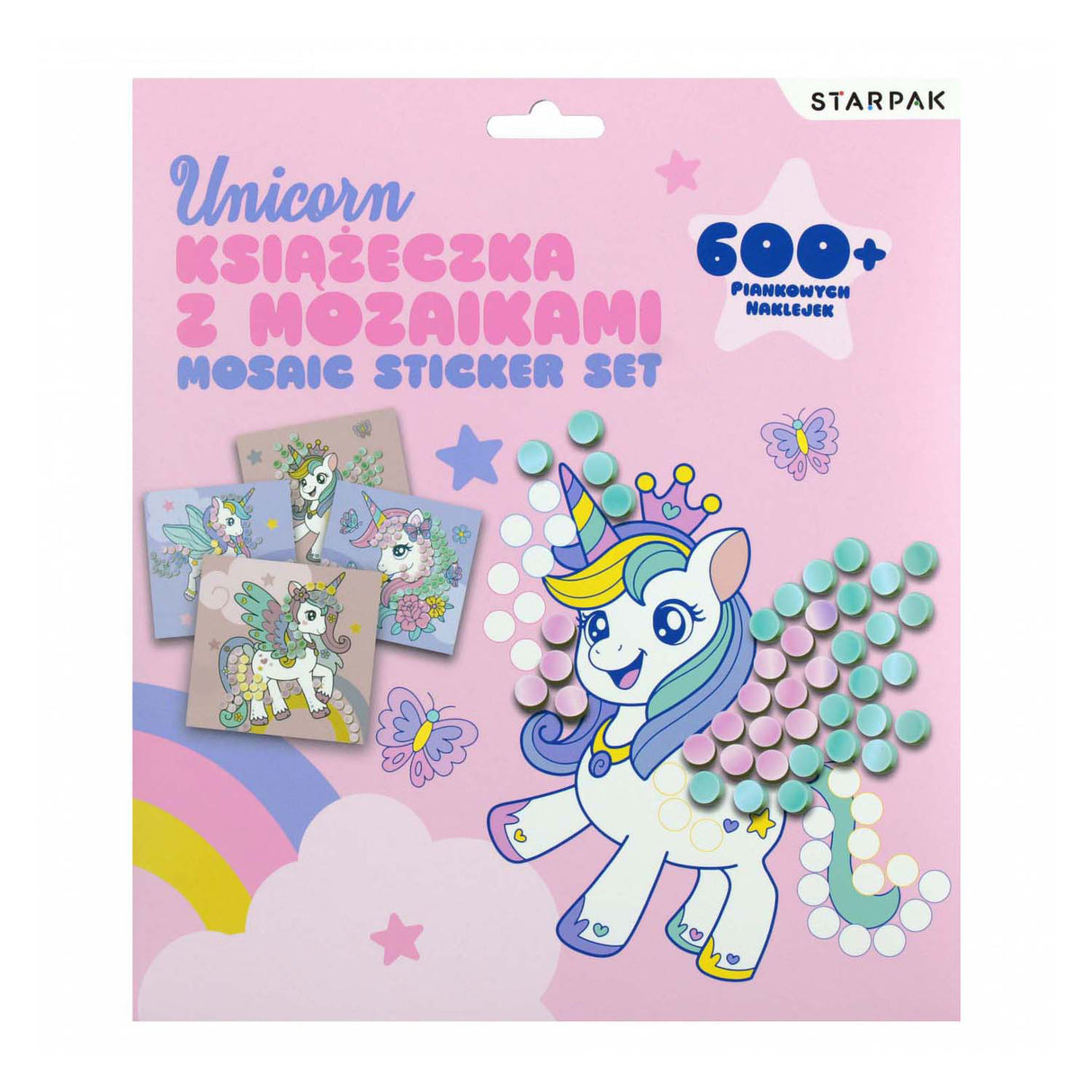 Mosaic sticker set, 4 sheets