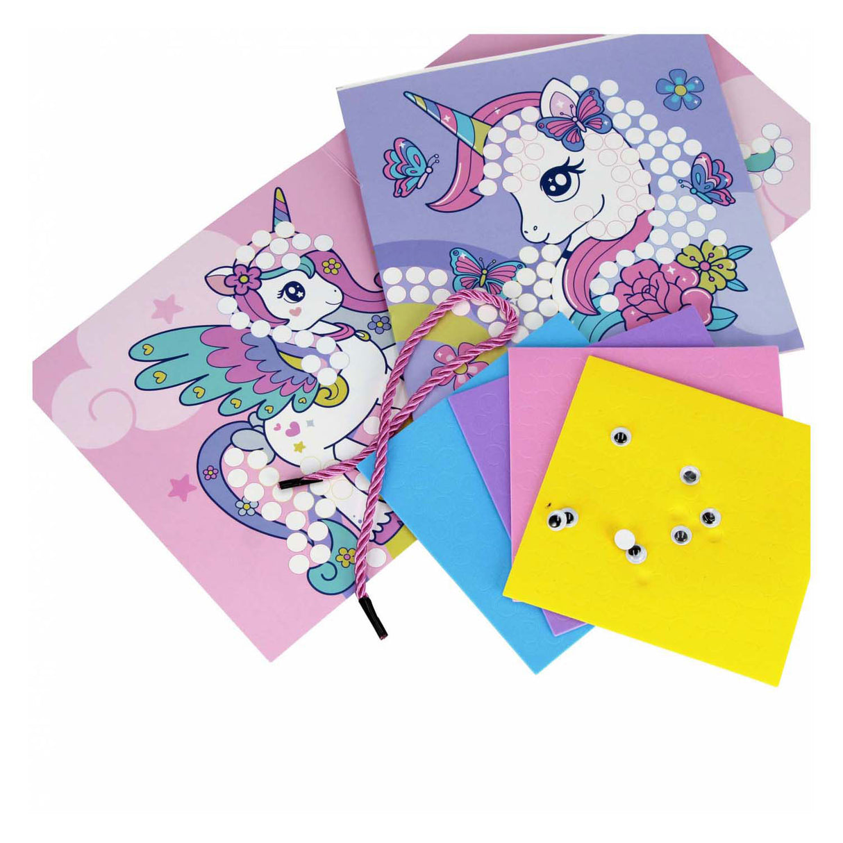 Mosaic sticker set, 4 sheets