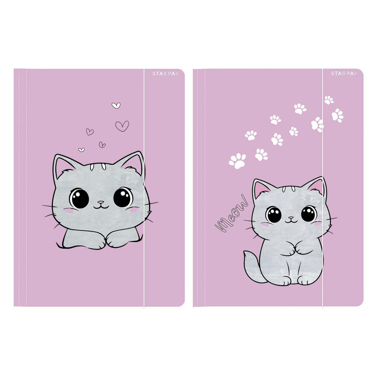 Folder with elastic band A4 cat