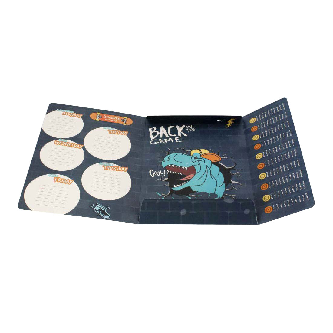 Folder with elastic A4 skate dino