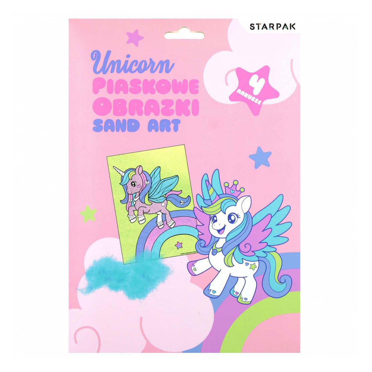 Zandschilder set kleurplaten, 4st.