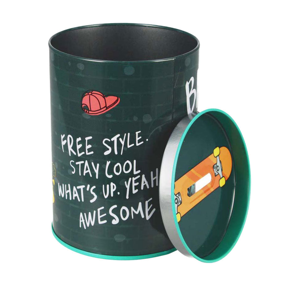 Money box skate dino