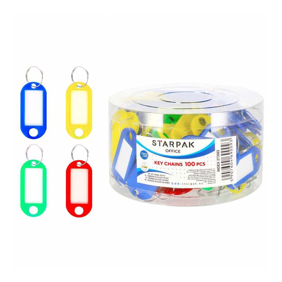 Key ring with address, 100 pcs.