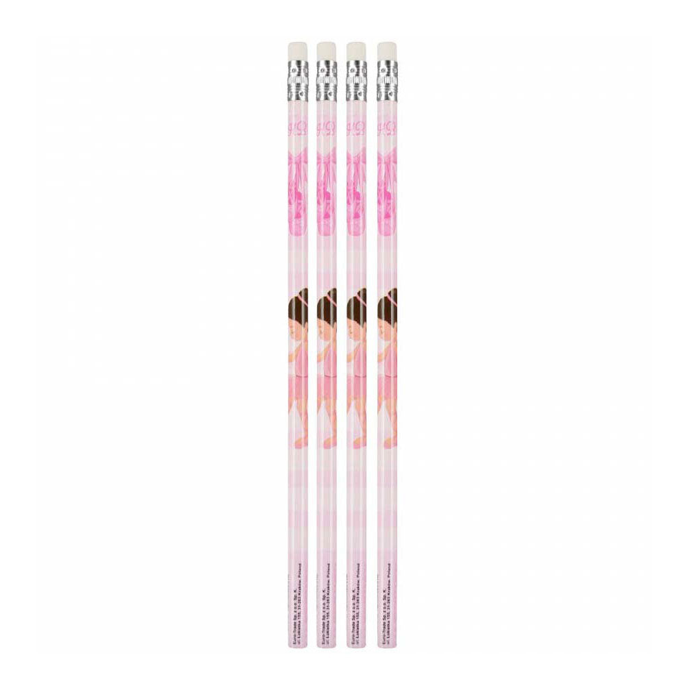 Pencils with eraser ballet, 48 pcs