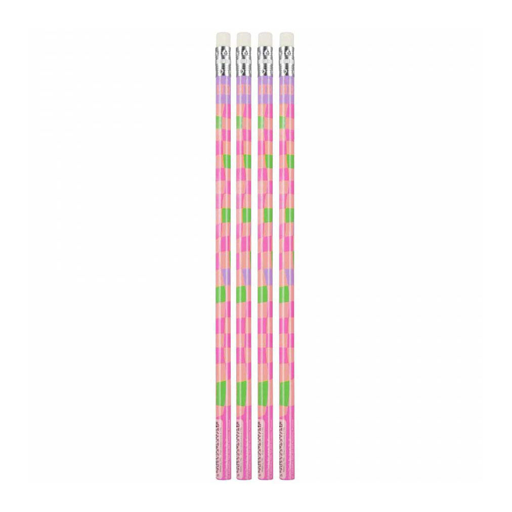 Pencils with eraser unique, 48 pcs