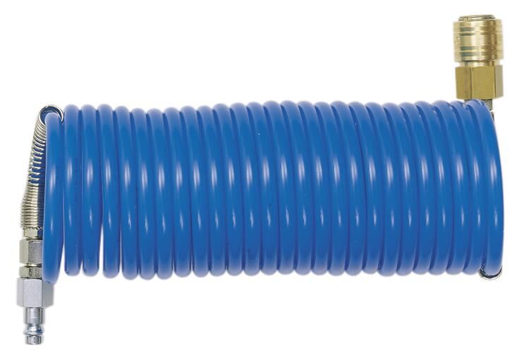 Schneider airsystems schneider compressed air hose spiral hose cpl. w.clutch plug.