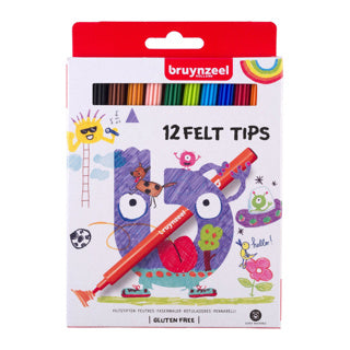 Bruynzeel Kids Felt-Tip Pens, 12 pcs.