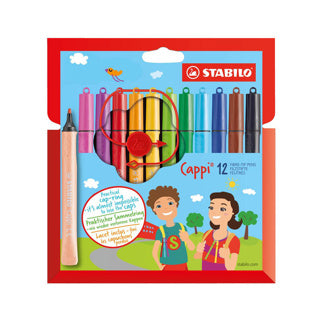 STABILO Cappi Felt-Tip Pens, 12 pcs.