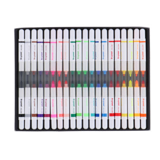 Bruynzeel - Twin Point felt-tip pens, 20 pieces