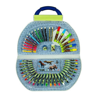 Other brands coloring case 51-piece dinosaur