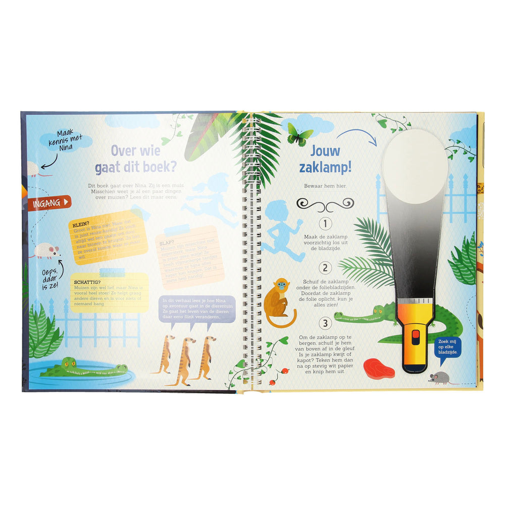 Speuren in de dierentuin + kartonnen zaklamp