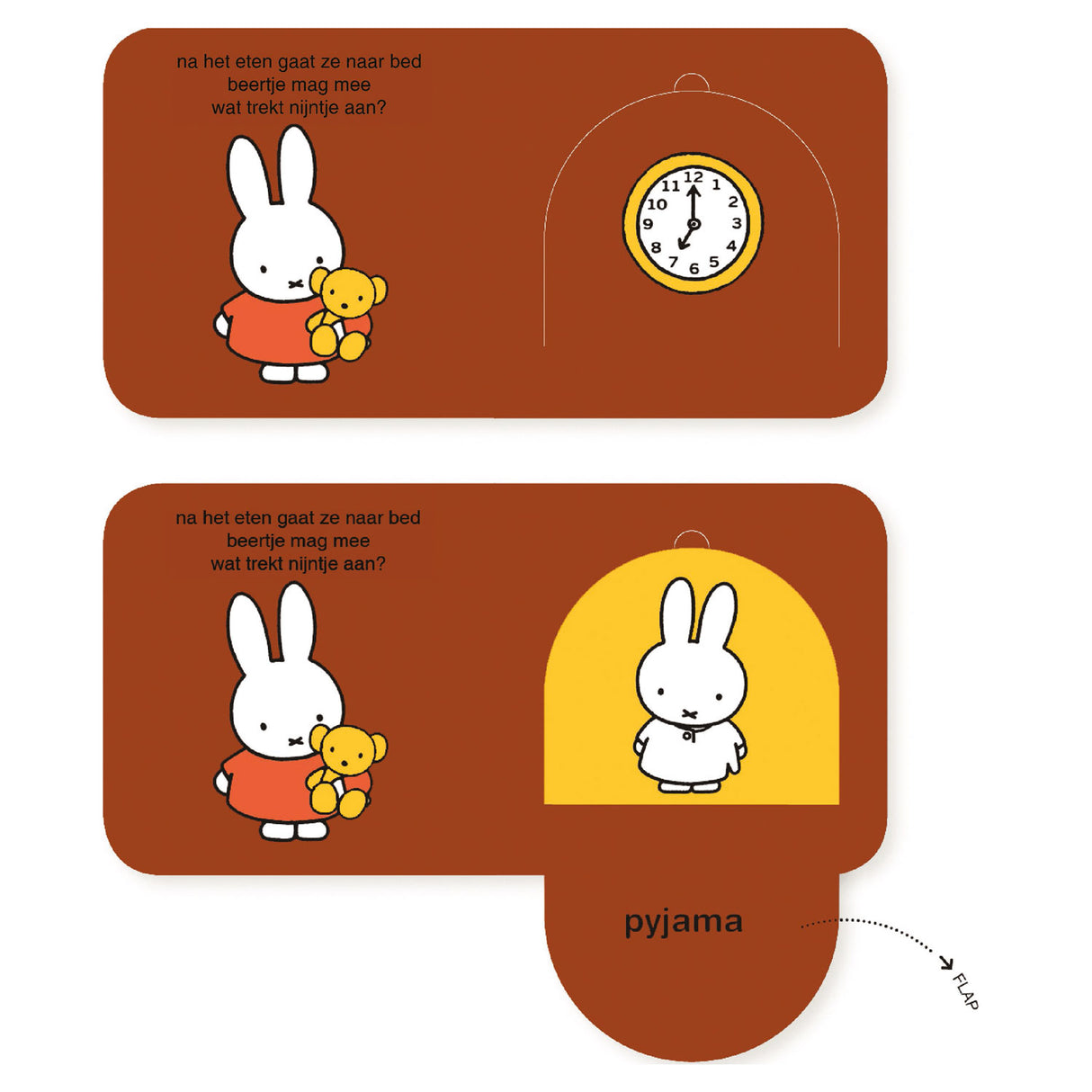 Centraal boekhuis flapjesboek naar bed met nijntje