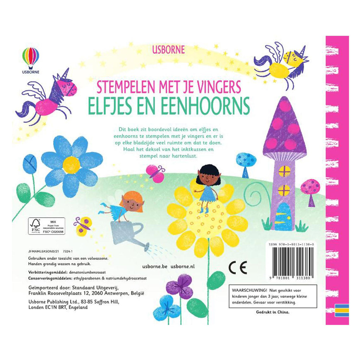 Stamping with your fingers - Fairies and Unicorns