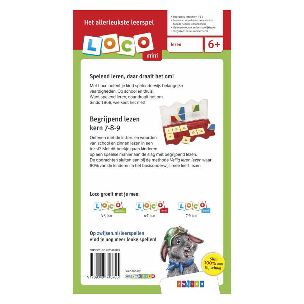 Mini Loco Safe learning to read, reading comprehension Core 7-8-9