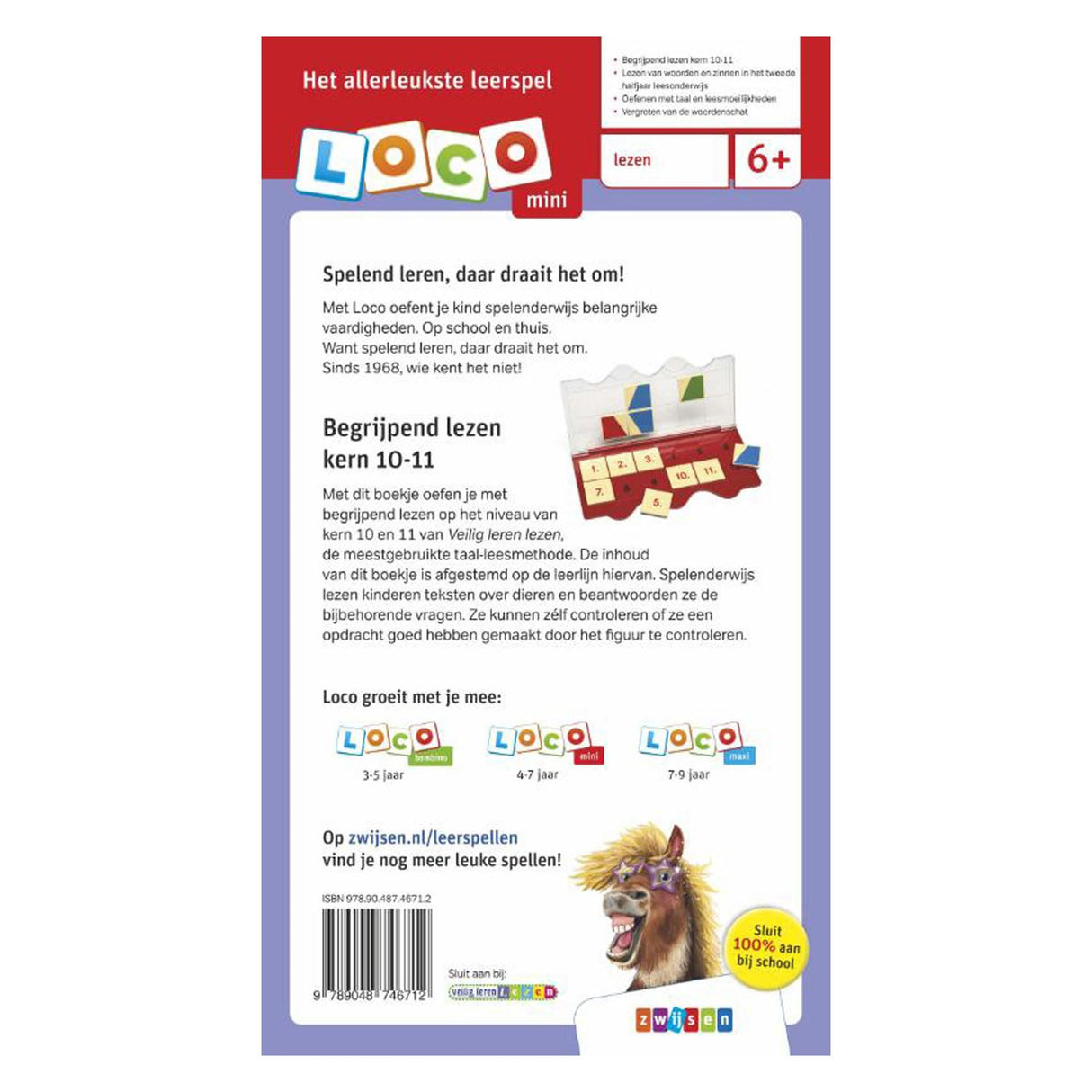 Mini Loco Safe learning to read, reading comprehension Core 10-11