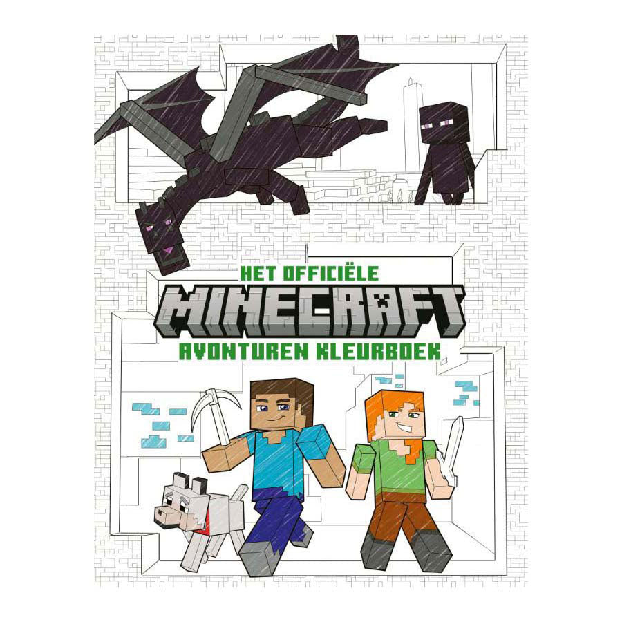Wpg uitgevers het officiele minecraft avonturen kleurboek