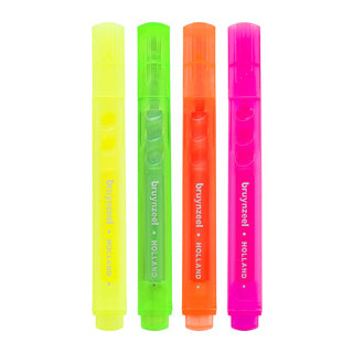 Bruynzeel highlighters neon 4 colors | 3 pieces
