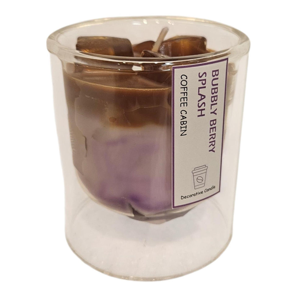 Mansion atmosphere geurkaars in glas berry splash 7,4x8,4cm