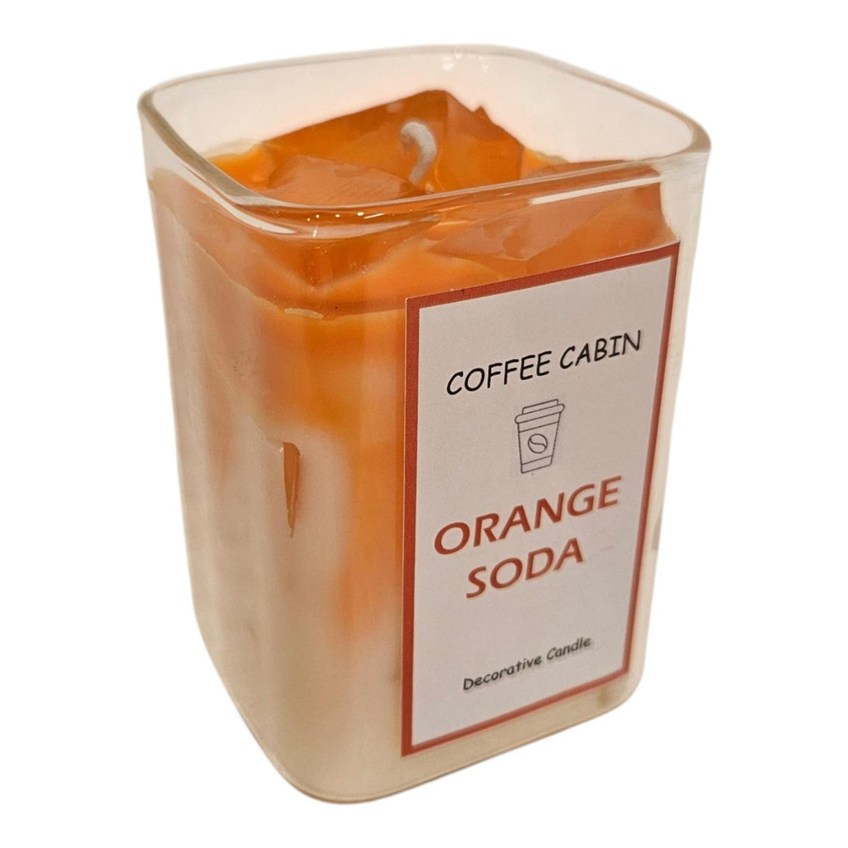 Mansion atmosphere geurkaars in glas orange soda 6x8cm