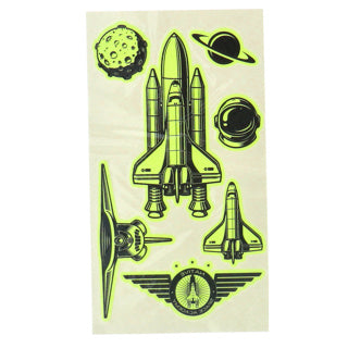 La grafica del gruppo artigianale creativo si illumina al buio