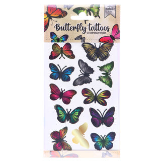 Farfalle tatuaggi metallici totum