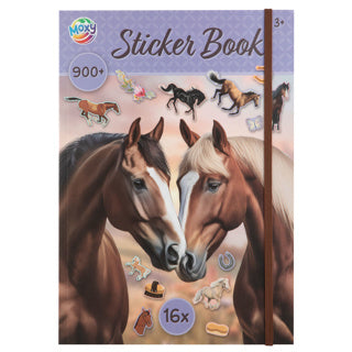 Livre d'autocollants pour chevaux de groupe d'artisanat créatif - 900+pcs.