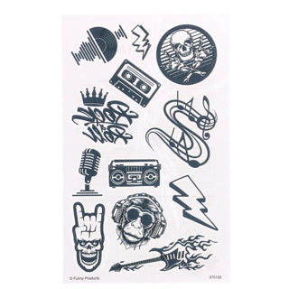Musique rock de tatouage