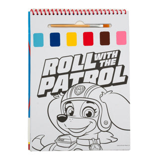 Canenco Paw Patrol Watercolour Paint Set Book - Incl. Brush
