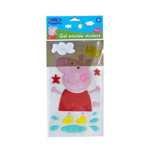 Peppa pig window stickers gel 2 assorted
