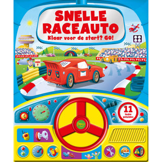 Książka dźwiękowa o szybkich samochodach wyścigowych