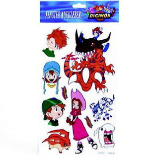 Autocollant de fenêtre Digimon Assorti