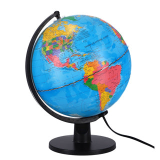 Science globe with light Dutch LED 25 cm