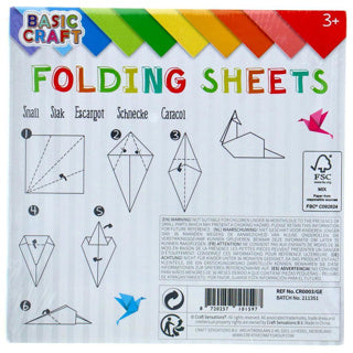 Creative craft group folding leaves 15x15 cm 120 pieces