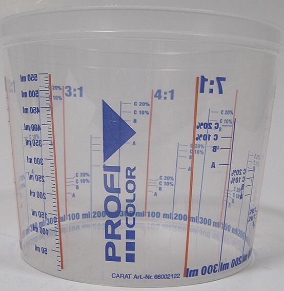 Profi color paint mixing cup 750ml