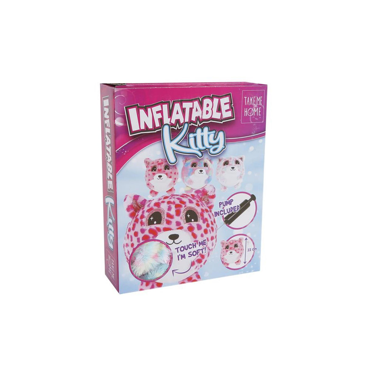 Nehmen Sie mich mit nach Hause auf inblasbares Kuscheltier mit Pomp, 23 cm