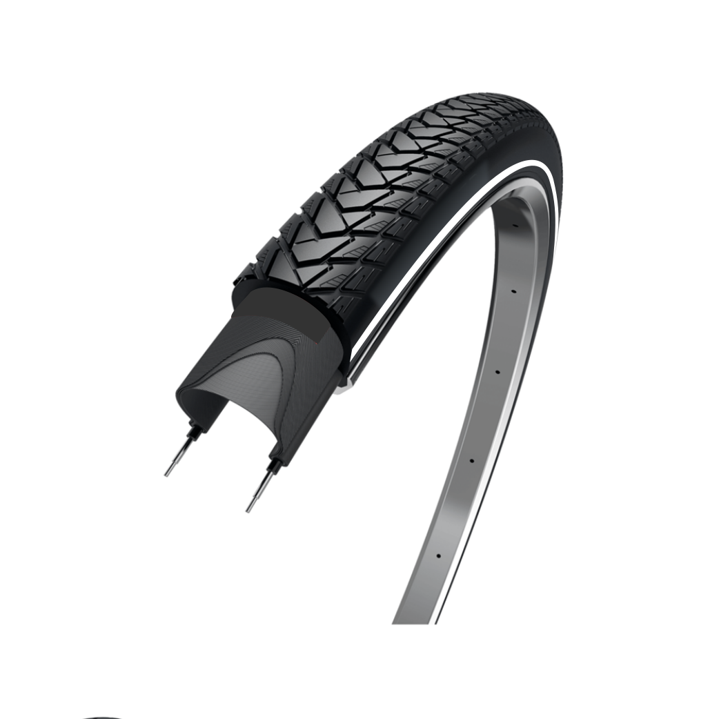 Wolff Traveller, schwarz mit Reflexion, 28x1.75, Etro 47-622