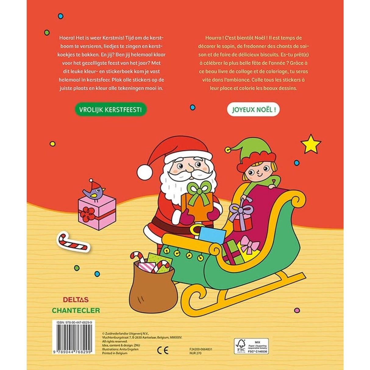 Deltas kerstman stickerboek parade