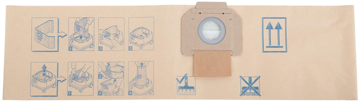 Nilfisk blue line vacuum cleaner bags filter bag pack.a 5 pcs. f. sq450-11