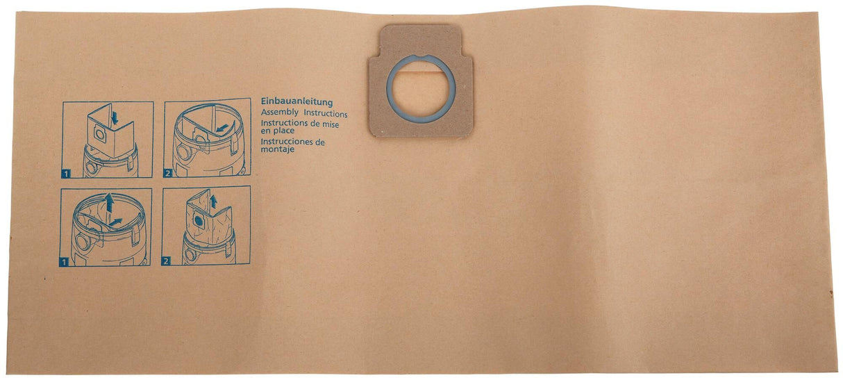 Nilfisk blue line vacuum cleaner bags filter bag 1-ply 5pcs f.turbo gt