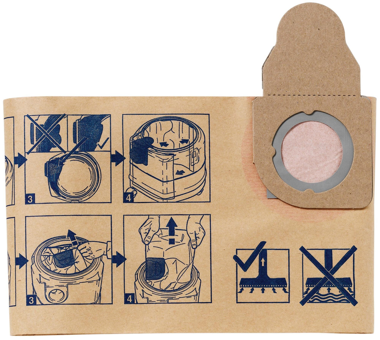 Nilfisk blue line vacuum cleaner bags filter bag pack.a 5 pcs. f. aero 400